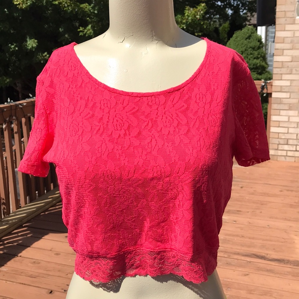 Frenchi Lace Crop Top